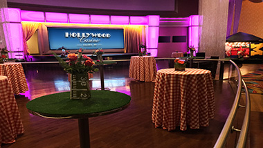 Event space inside the H Lounge at Hollywood Toledo
