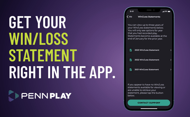 get your win/loss statement in the app